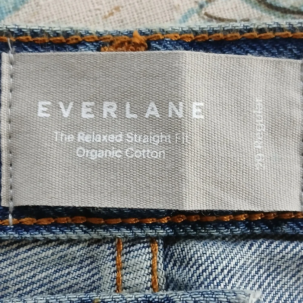 Everlane Blue Straight Leg Jeans Classic Style - (EUC) - Picture 5 of 10